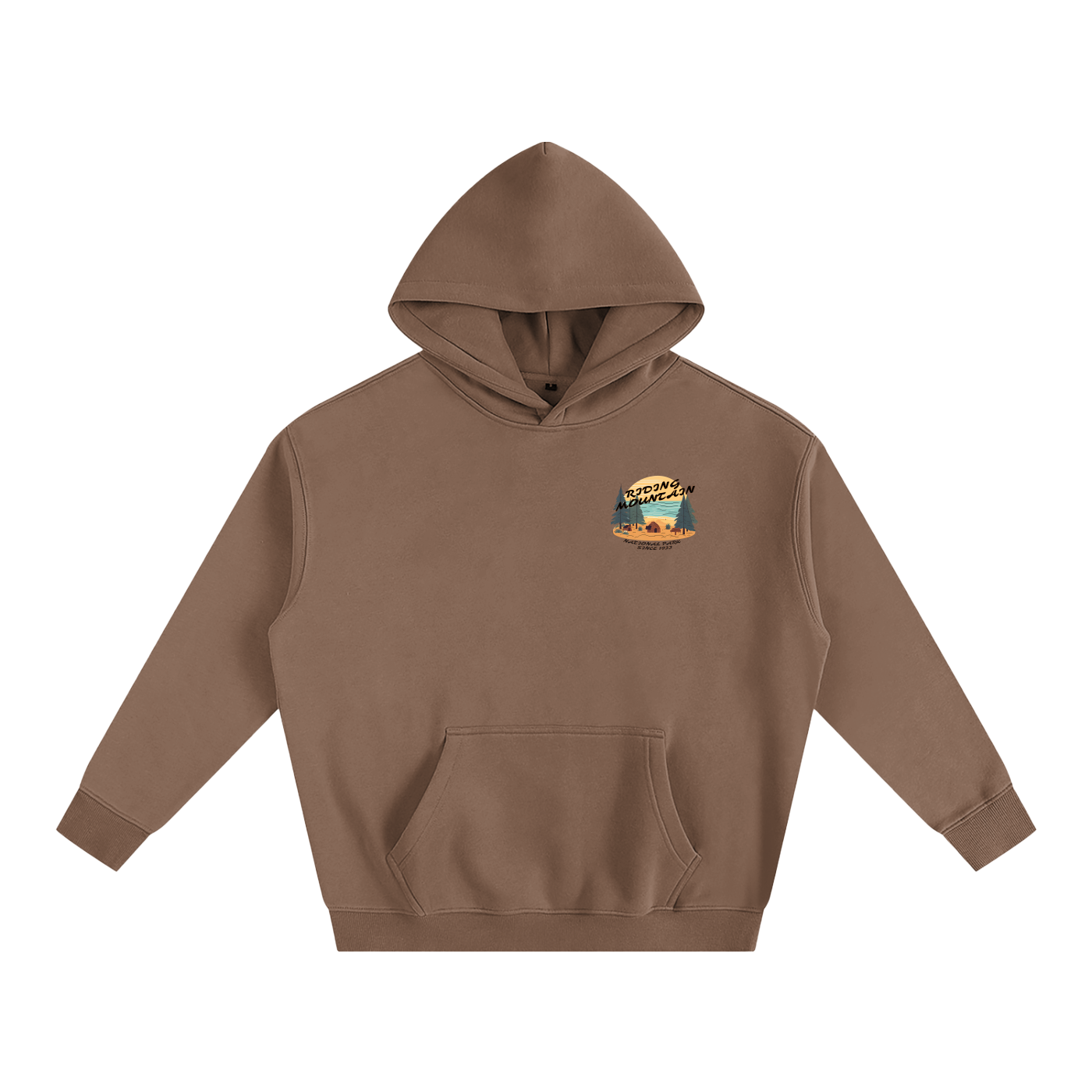 Riding Mountain, Oversize Fleeced Hoodie