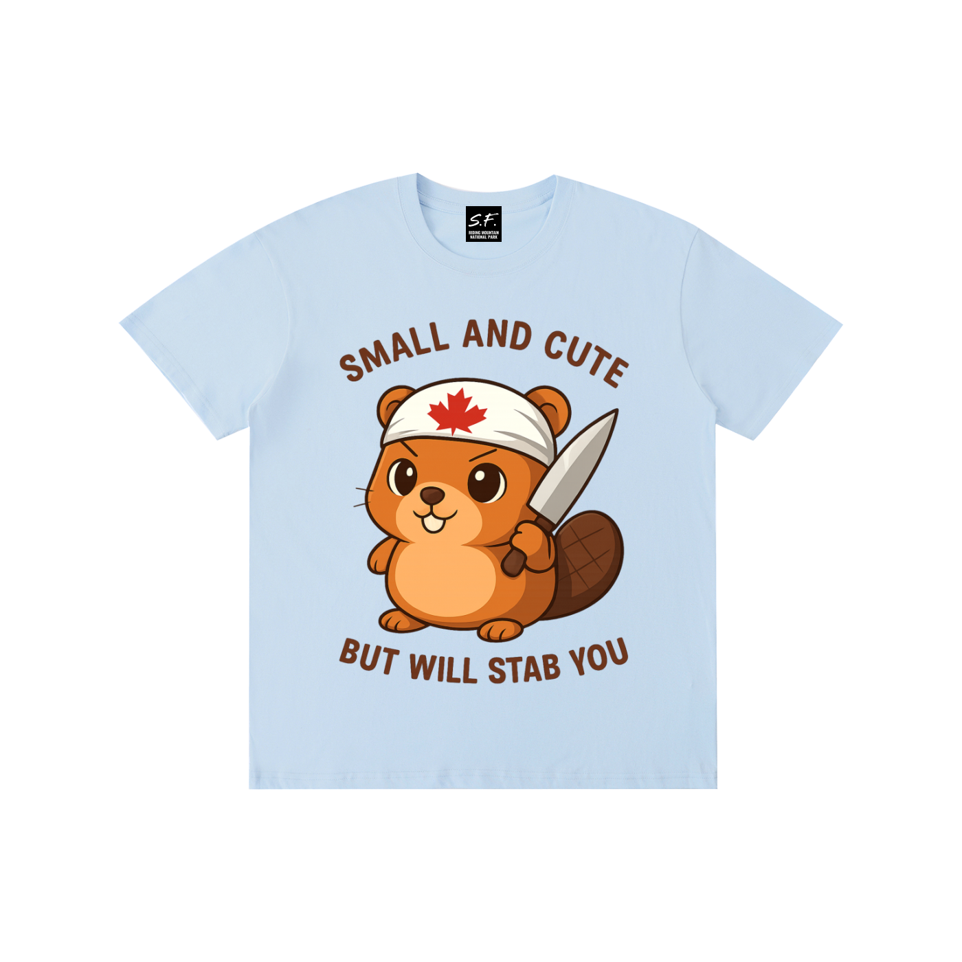 Stabby The Beaver, Pure Cotton T-Shirt