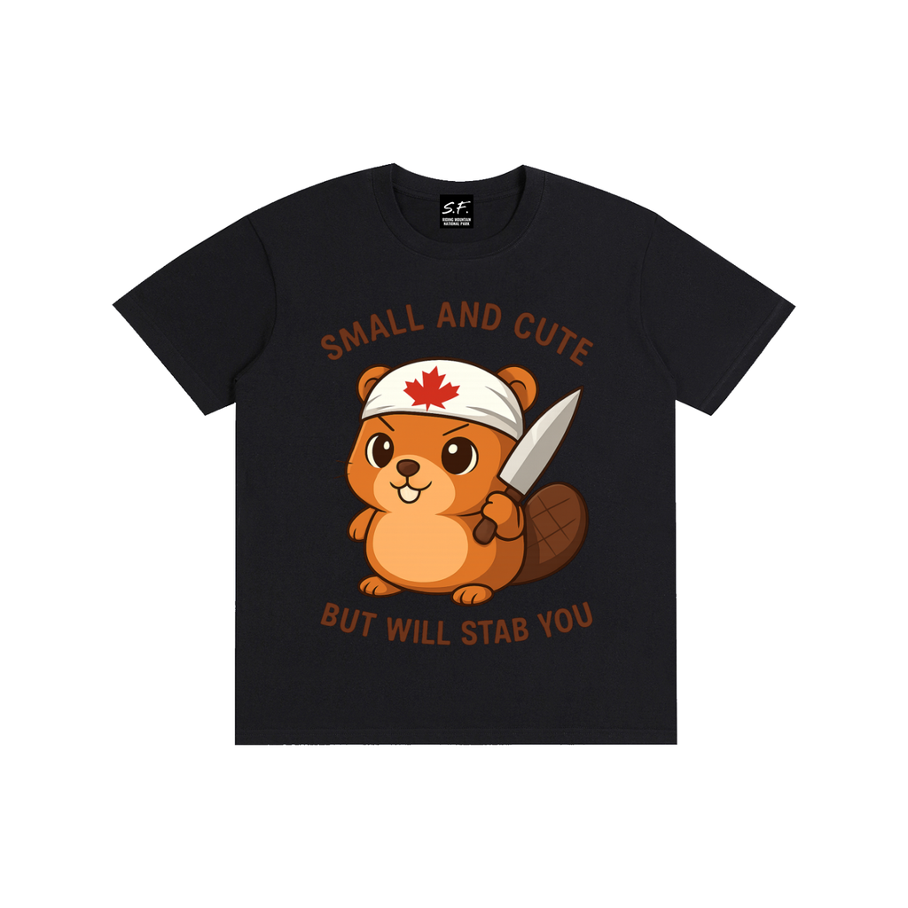 Stabby The Beaver, Pure Cotton T-Shirt