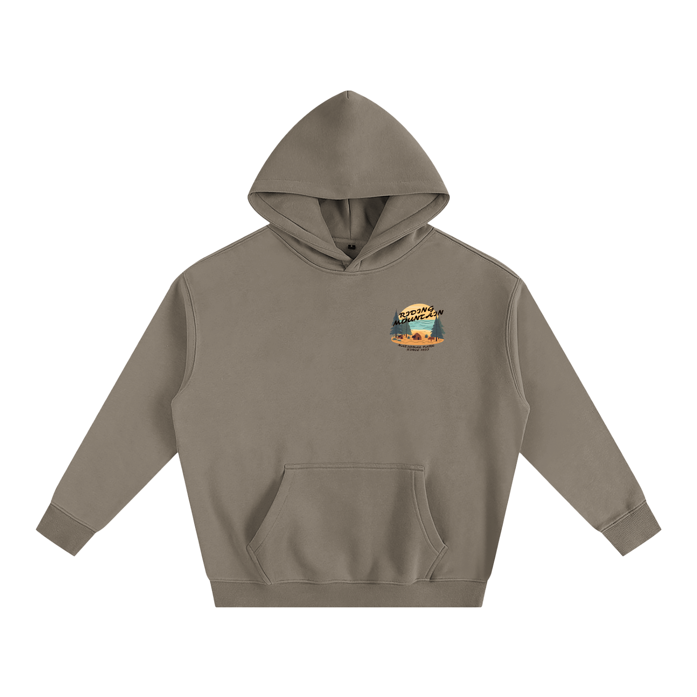 Riding Mountain, Oversize Fleeced Hoodie