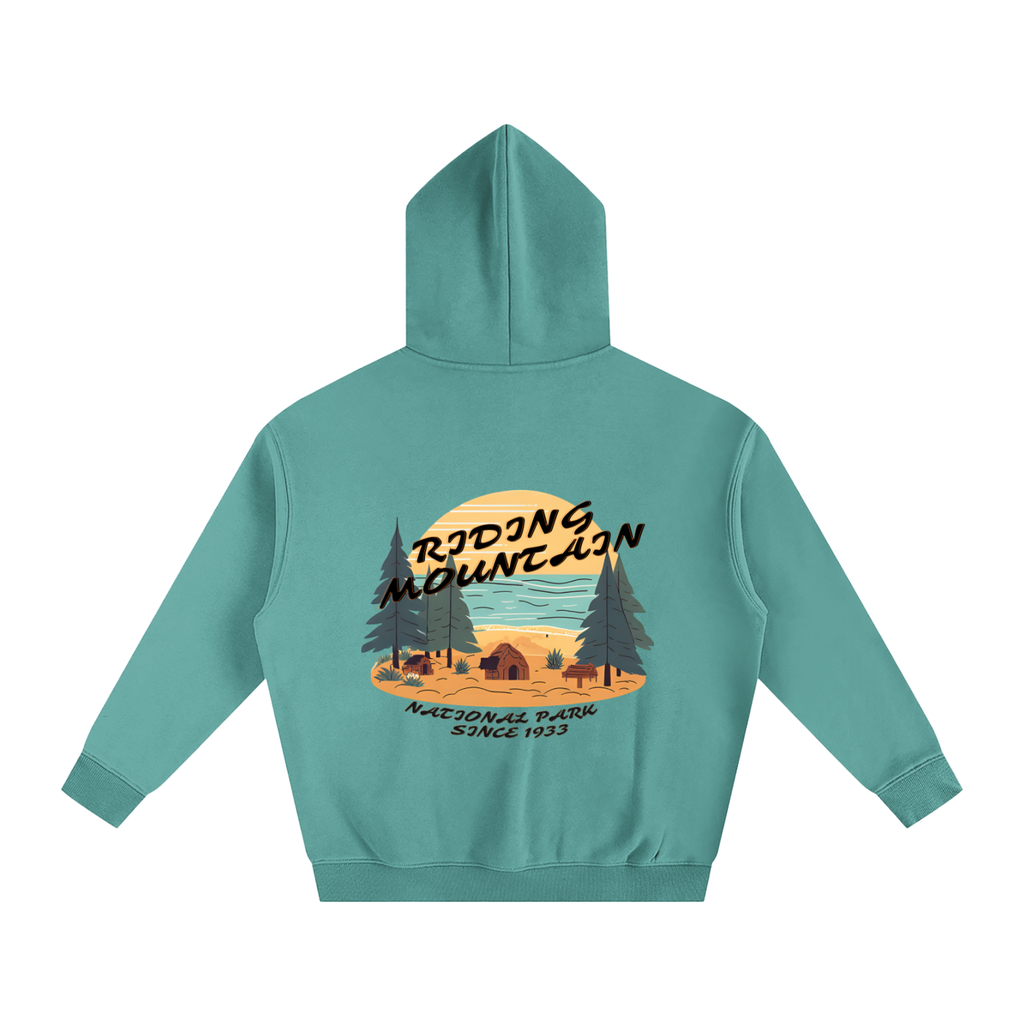 Riding Mountain, Oversize Fleeced Hoodie
