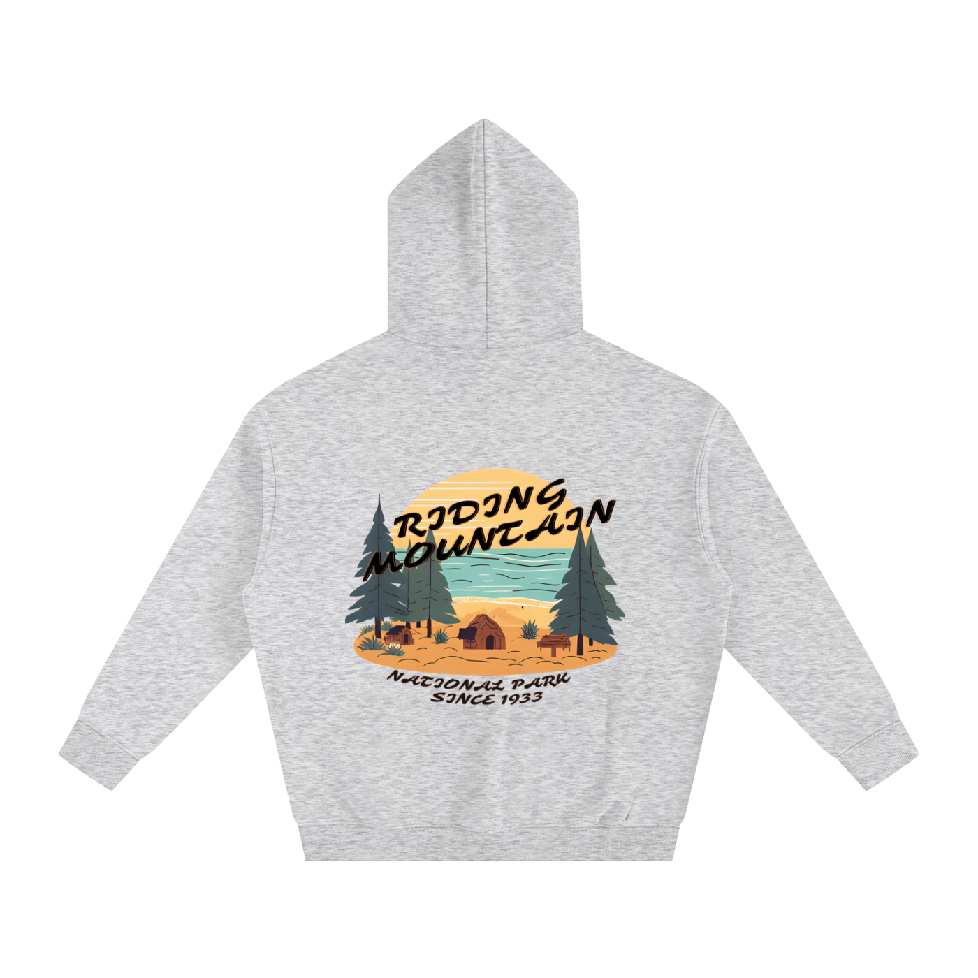 Riding Mountain, Oversize Fleeced Hoodie
