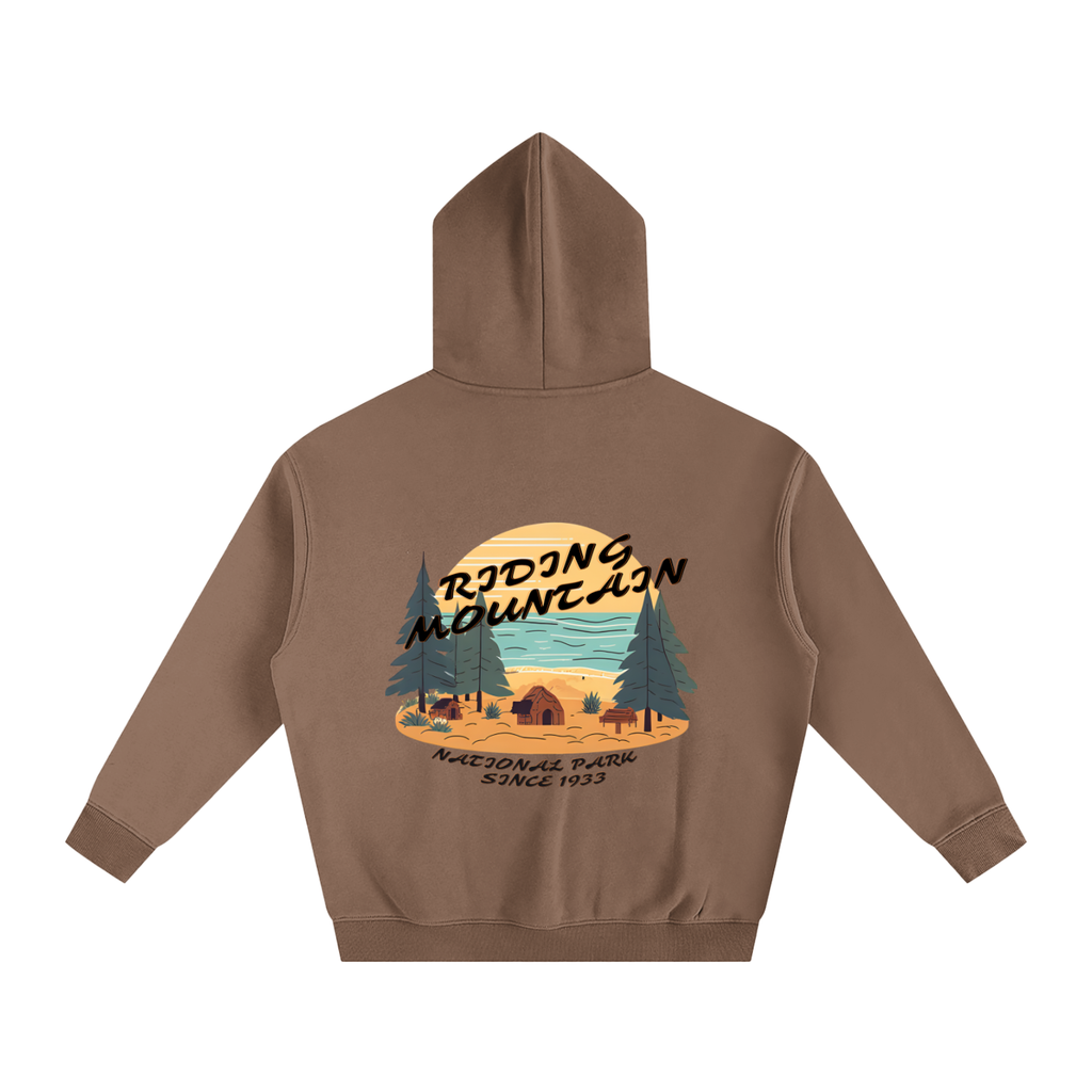 Riding Mountain, Oversize Fleeced Hoodie