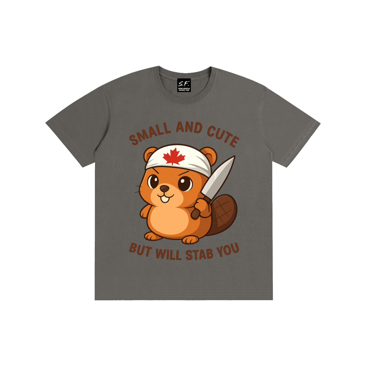 Stabby The Beaver, Pure Cotton T-Shirt