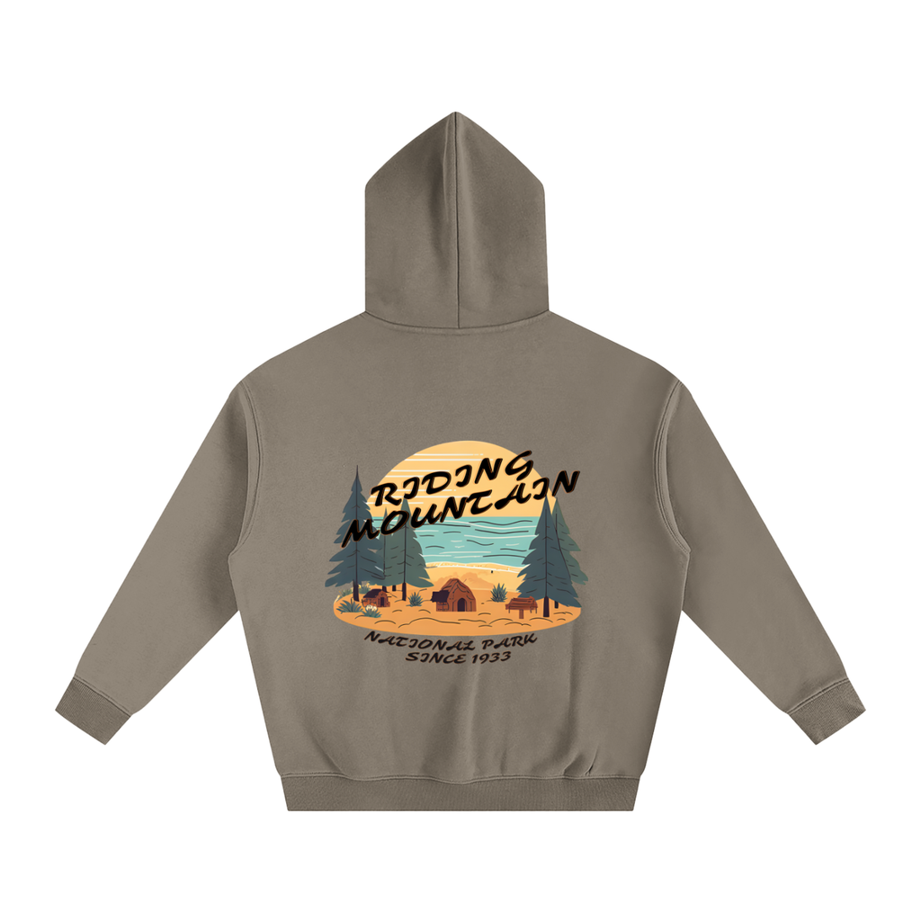 Riding Mountain, Oversize Fleeced Hoodie