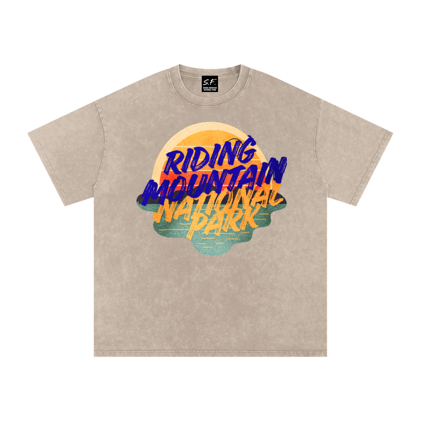 RMNP, Snow Washed Oversized Cotton T-Shirt