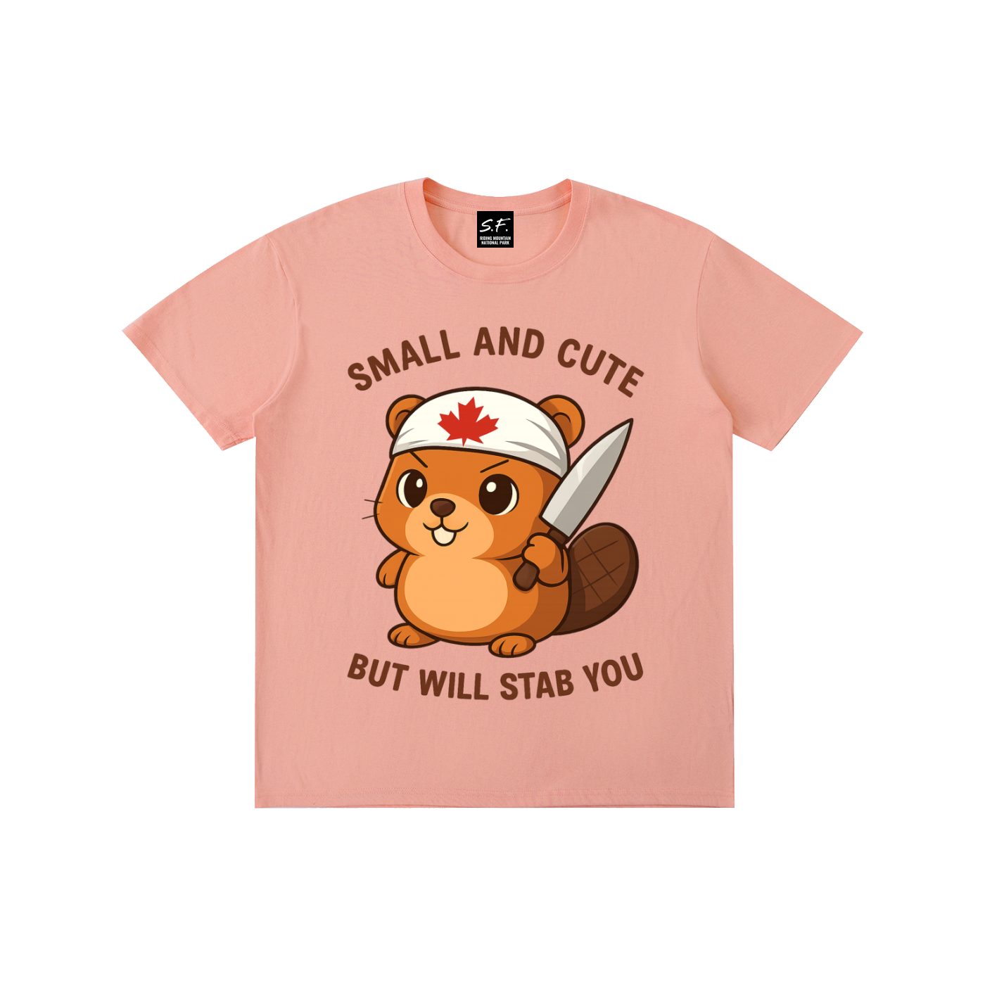 Stabby The Beaver, Pure Cotton T-Shirt