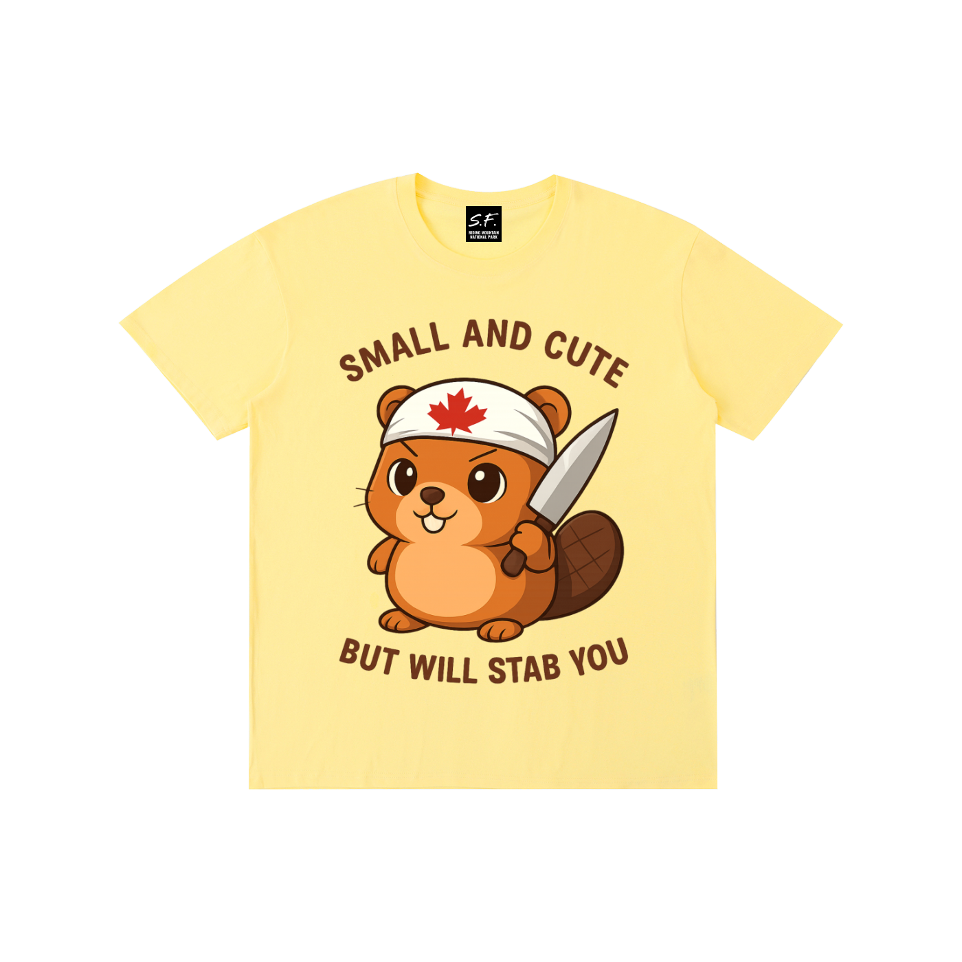 Stabby The Beaver, Pure Cotton T-Shirt