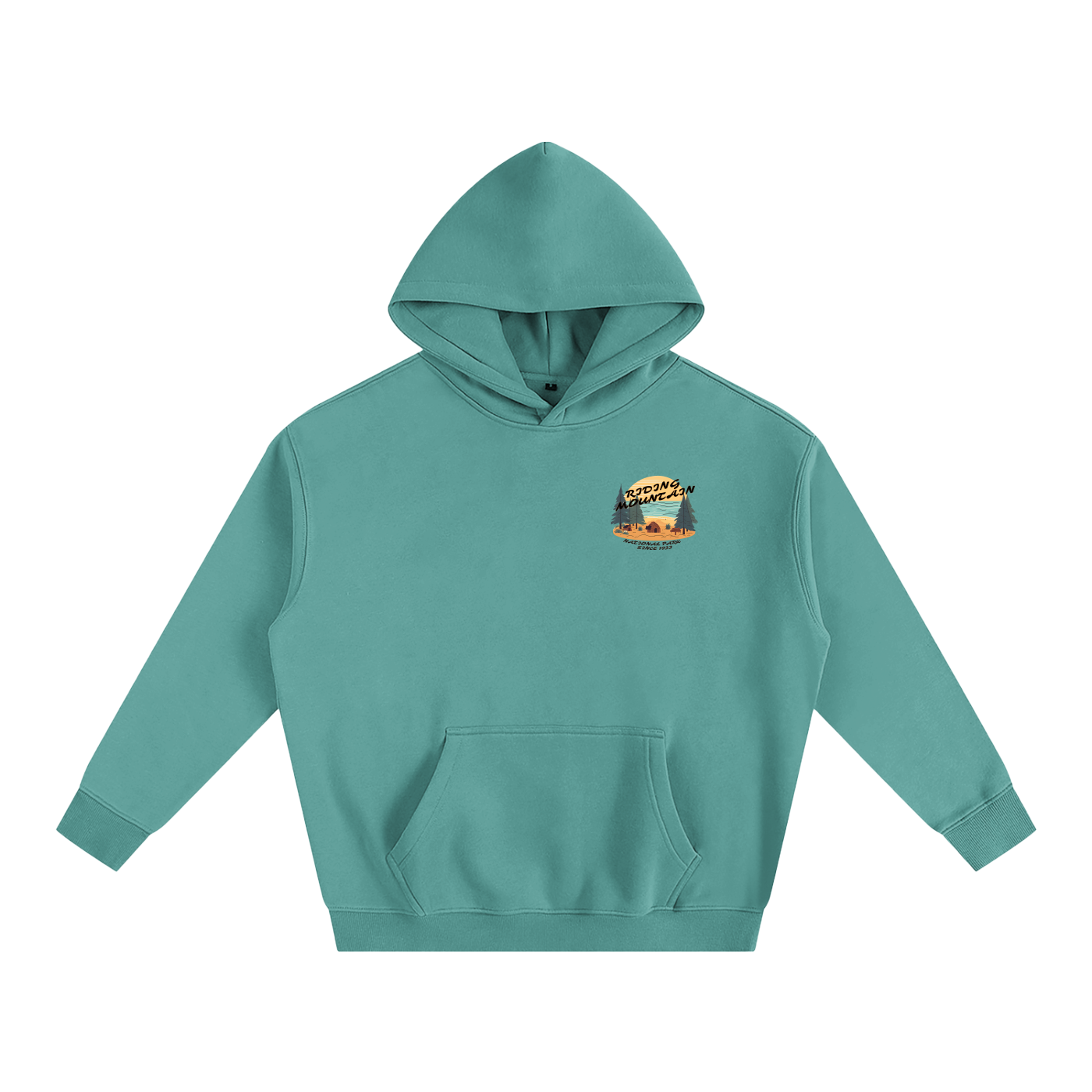 Riding Mountain, Oversize Fleeced Hoodie
