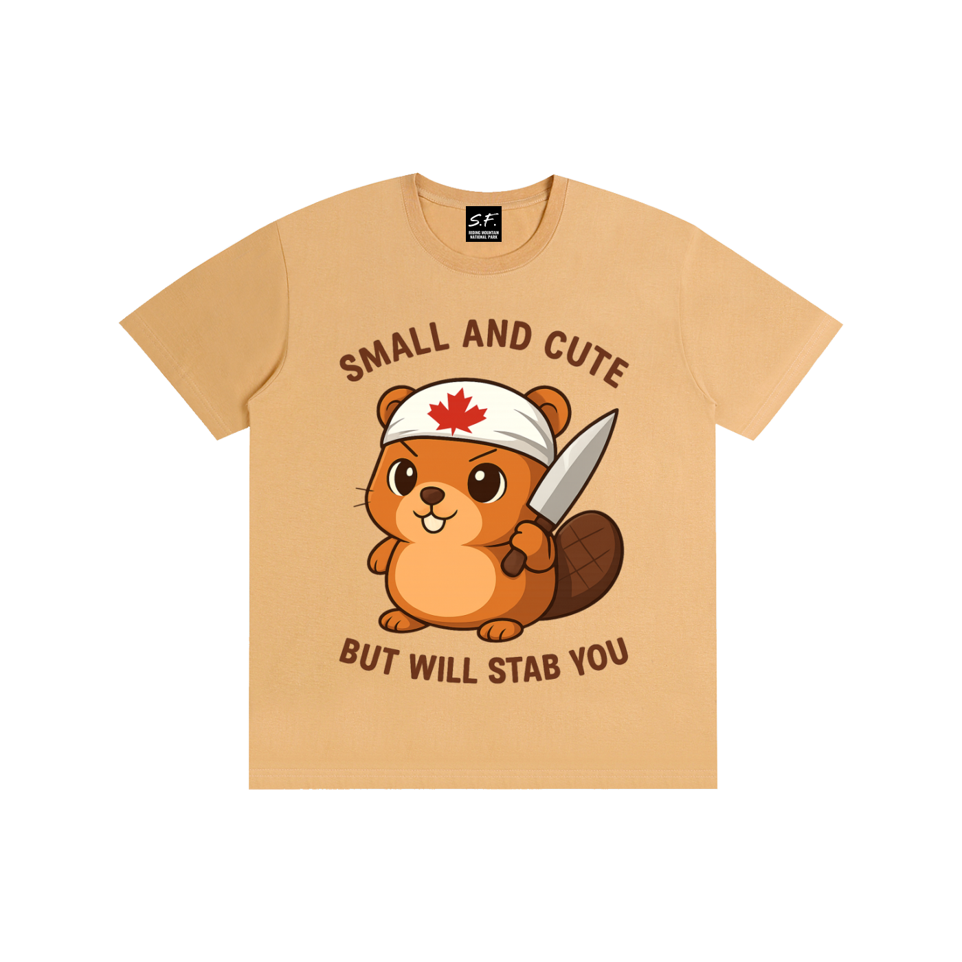 Stabby The Beaver, Pure Cotton T-Shirt