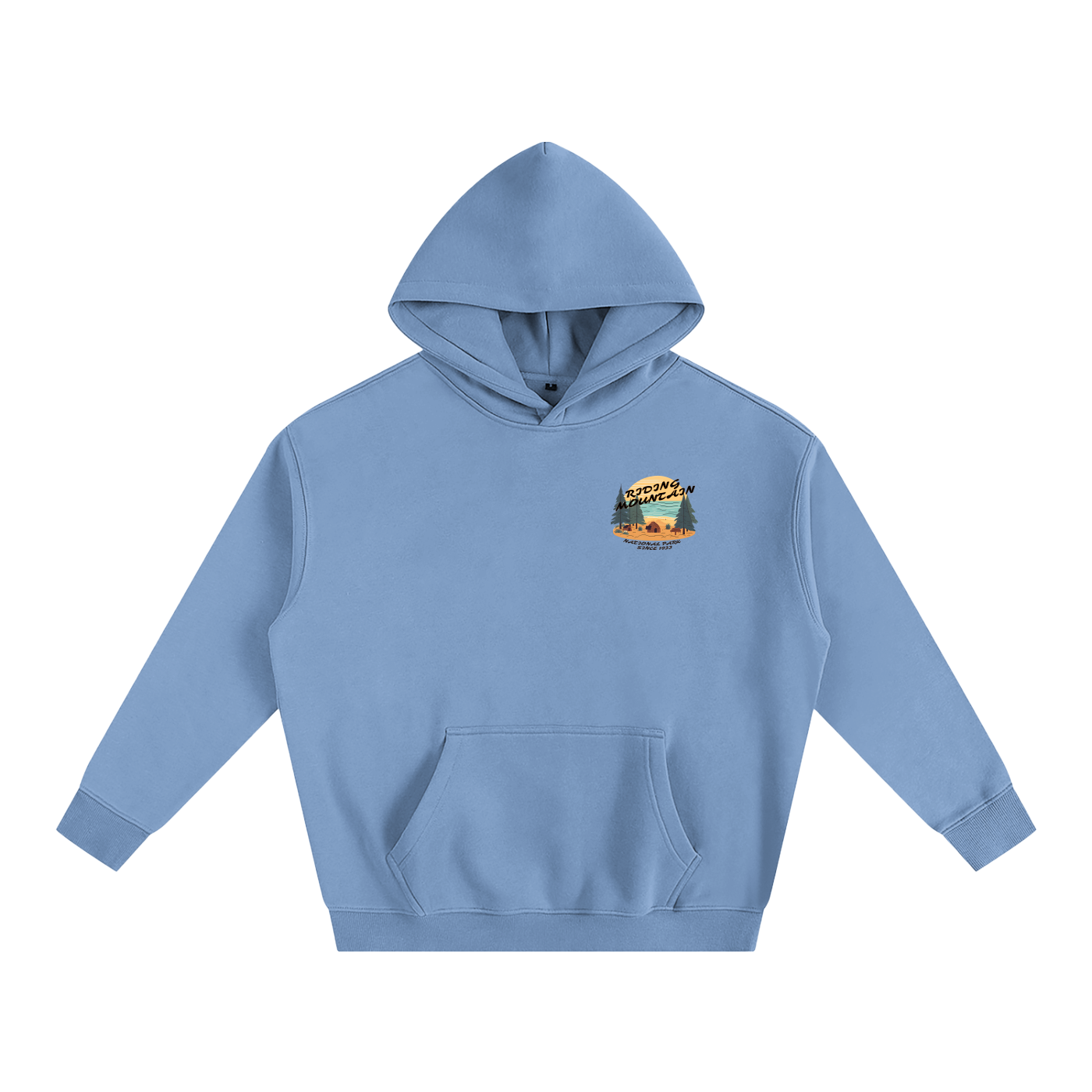 Riding Mountain, Oversize Fleeced Hoodie