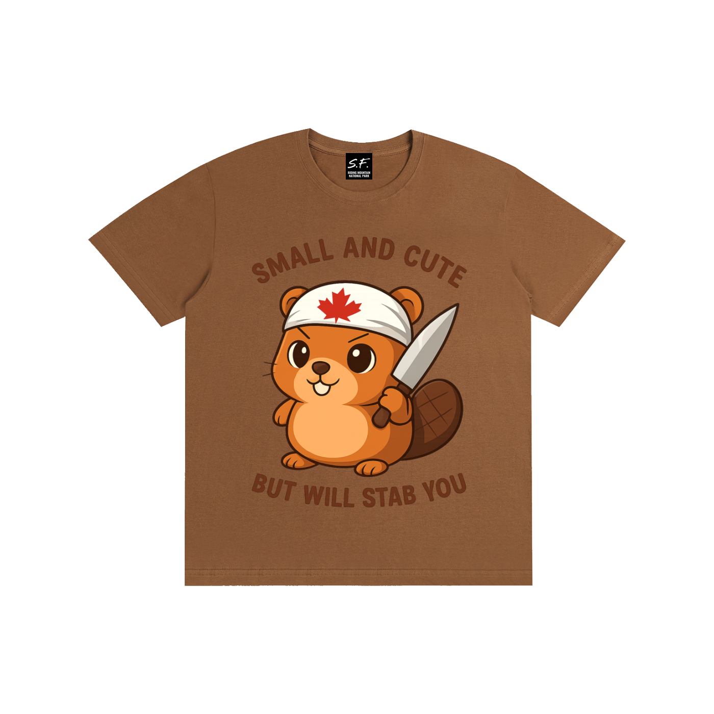 Stabby The Beaver, Pure Cotton T-Shirt