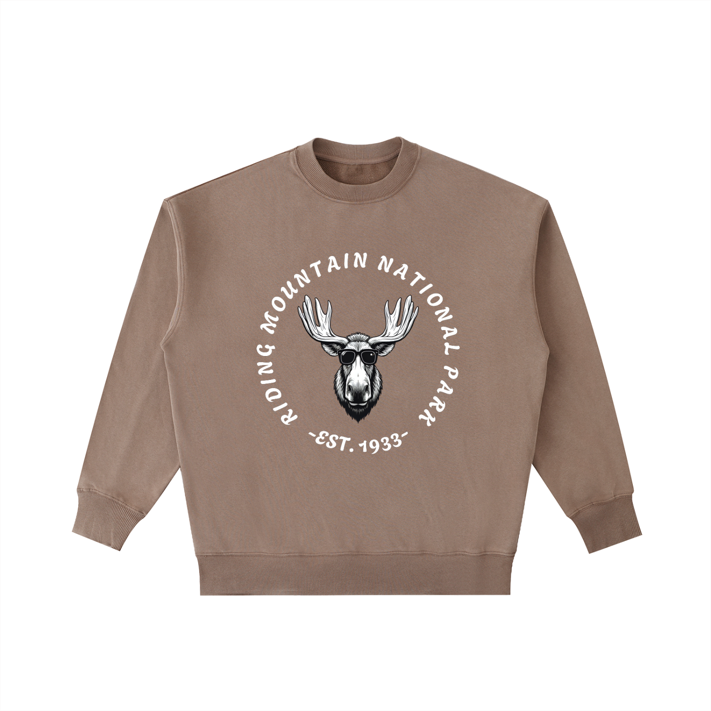 RMNP Sunglasses Moose, Vintage Wash Crewneck