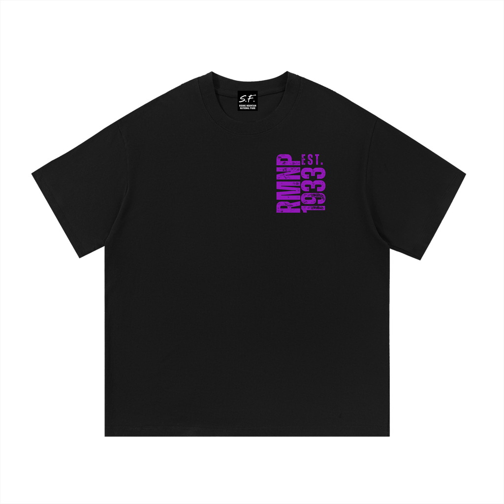 RMNP Stamp, Purple, Cotton T-Shirt